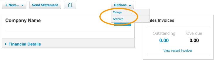 Deleting Contact in Xero Merge Contact and Archive Contact