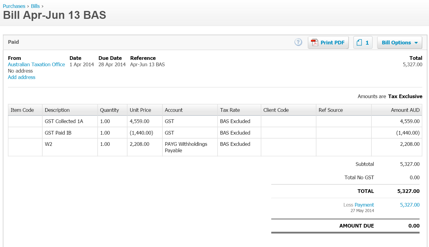 How to manage tax and BAS liabilities in Xero